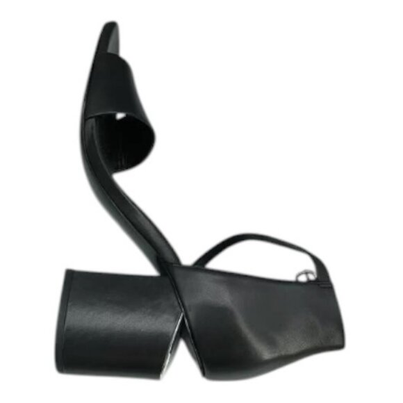 Alexander Wang Abby black leather block heel sandals size 6.5 - Picture 7 of 11